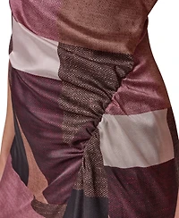 Donna Karan New York Women's Off-the-Shoulder Asymmetrical Midi Dress