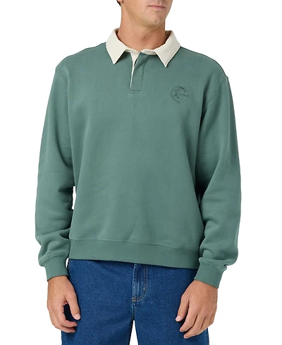 O'Neill Men's O'Riginals Fleece Rugby Polo Long-Sleeve Button-Up Shirt