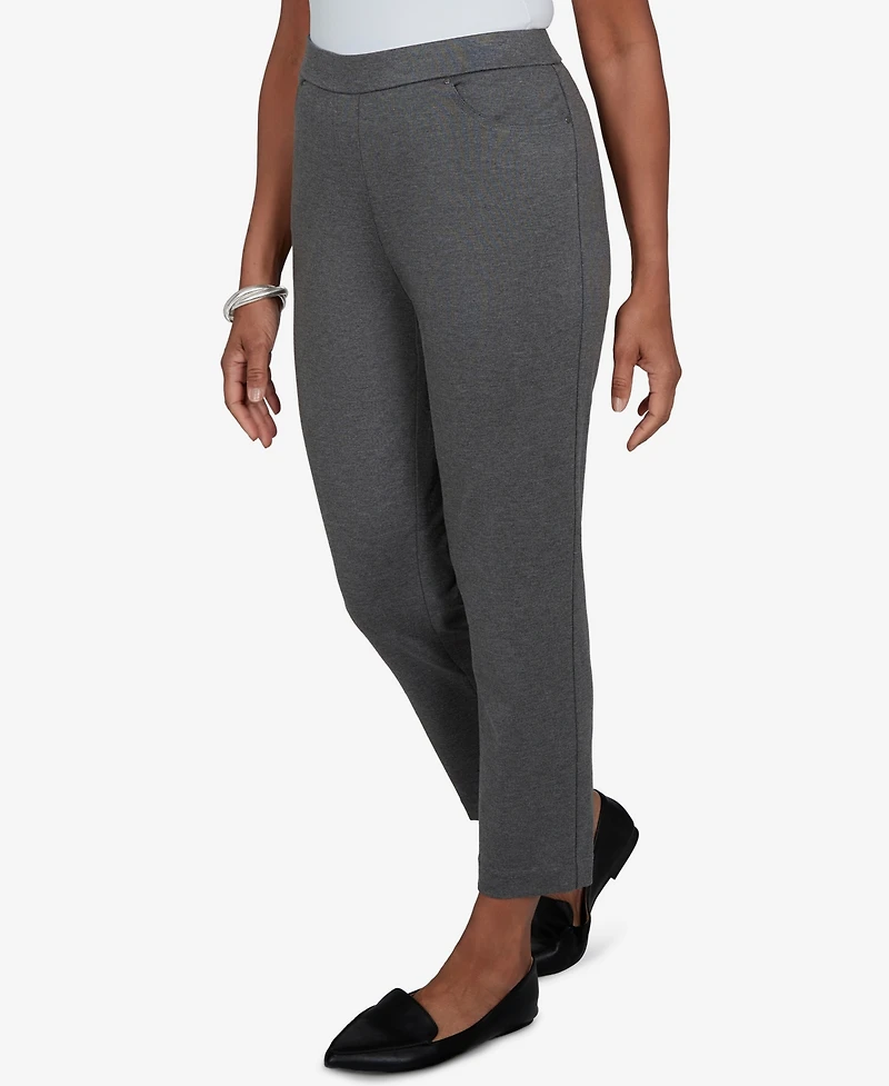Alfred Dunner Petite Pull-On Mid-Rise Pants