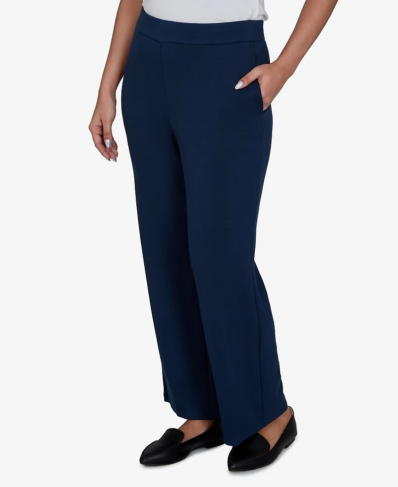 Alfred Dunner Petite Pull-On Wide-Leg Pants