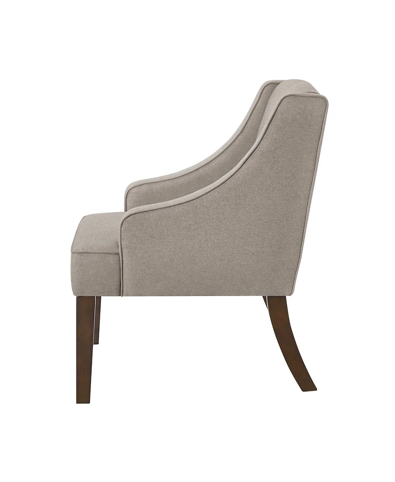 Streamdale Furniture Mid Century Modern Upholstered Accent Chair with Wood Legs