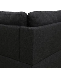 Streamdale Furniture L shape Sectional Sofa Chair with cup holder