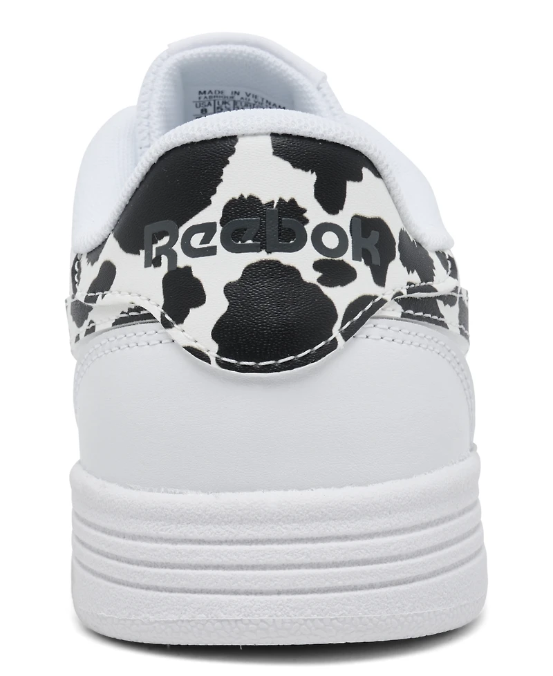 Reebok Women's Court Advance Cow Print Lifestyle Sneakers