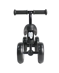 Allobebe Baby Balance Bike 4-Wheel Ride-On with Adjustable Seat & Silent Wheels, Ages 12-30 Months