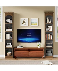 Tribesigns 70.9'' Tall Narrow Bookcase Set of 2, 5-Tier Cube Bookshelf