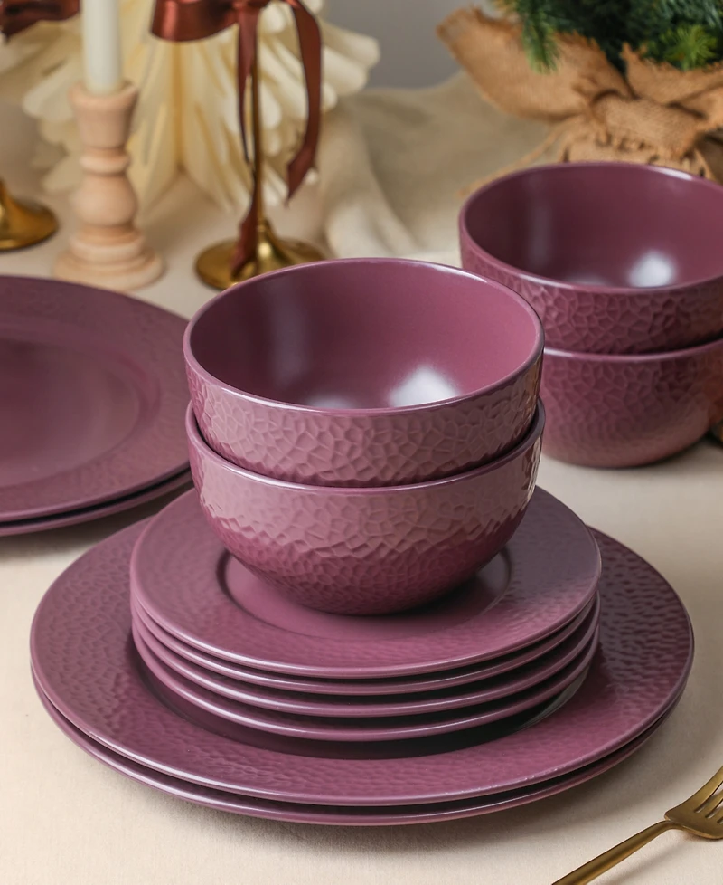 Stone Lain Topaz 12-Piece Dinnerware Set, Service for 4