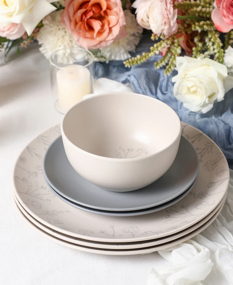 Stone Lain Camelia -Piece Dinnerware Set