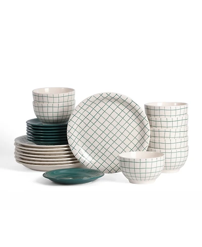 Stone Lain Ash 24-Piece Dinnerware Set, Service for 8