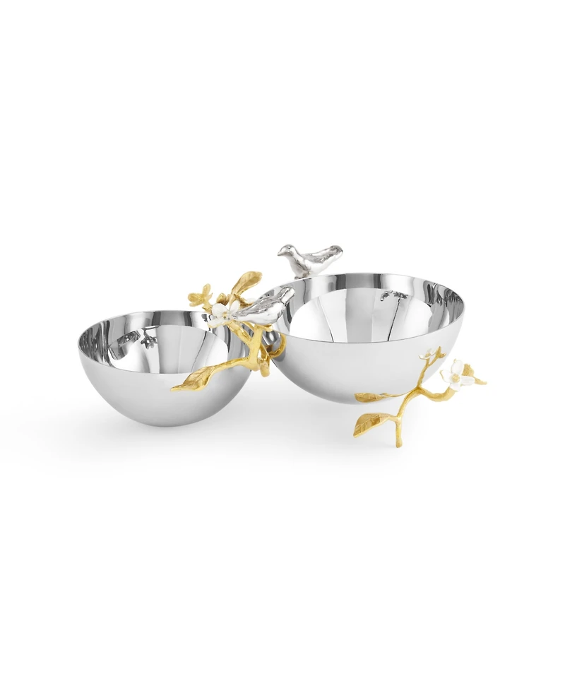 Michael Aram Lovebirds 8.25" Double Dish
