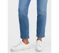 Style & Co Petite High-Rise Straight-Leg Shaping Jeans, Macy's Exclusive