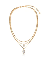 Ettika Triple Drop Layered Necklace