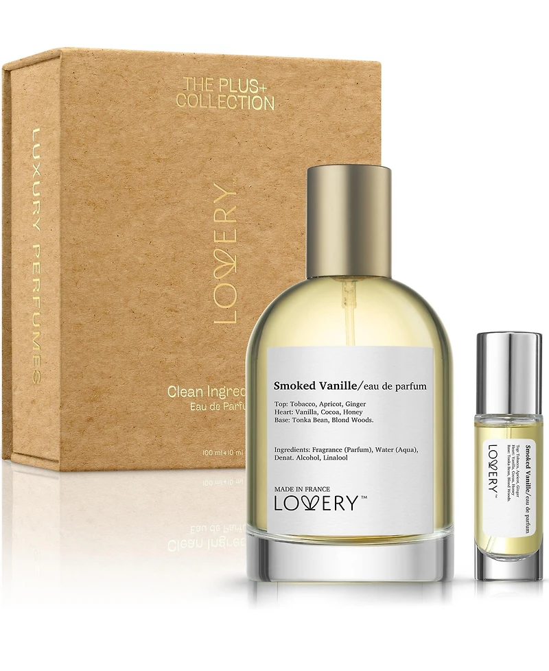 Lovery Plus Smoked Vanille Eau de Parfum 2pc Gift Set - 3.4fl oz Perfume Set with Travel Size Mini Perfume