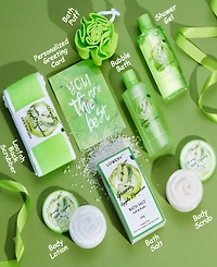 Lovery Appreciation Gift Basket, 9pc Green Apple Paradise Body Care Gift Set