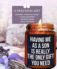 Lovery Mens Lavender Scented Soy Candle, 10oz