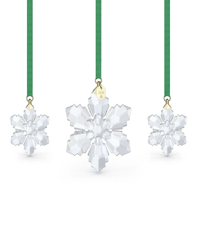 Swarovski 2026 Annual Edition 3-Piece Snowflake Ornament Set