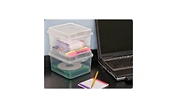 Sterilite Large Latching Storage Box, 6 Pack, and Small Latching Storage Box, 12 Pack