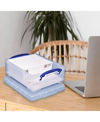 Really Useful Box 8.1L Plastic Storage Container with Clip Lock Handle (5 Pack)
