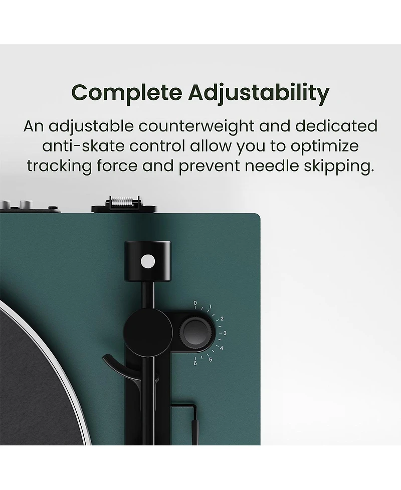 Kanto OBI3 Bluetooth 5.3 Turntable with Built-In Preamp