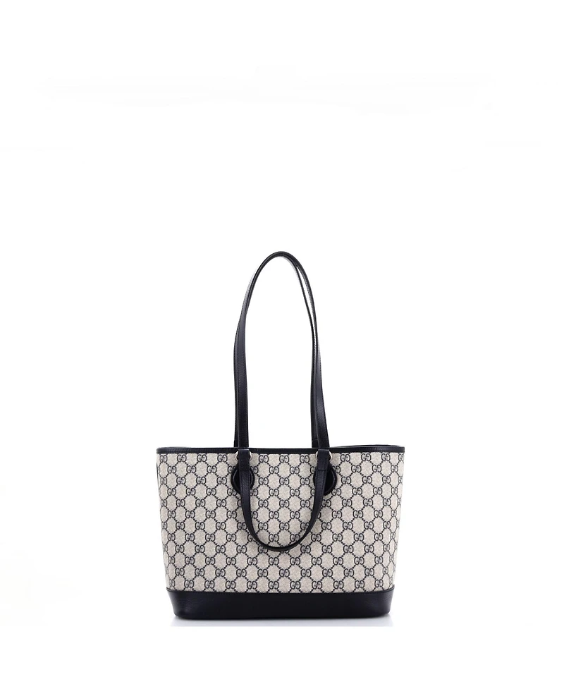 Pre-Owned Gucci Ophidia Top Handle Shopping Tote Gg Coated Canvas and Leather