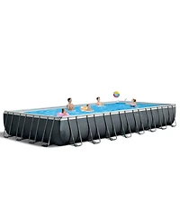 Intex 32' x 16' x 52" Ultra Xtr Rectangular Pool w/ 2 Floating Chairs and Cooler