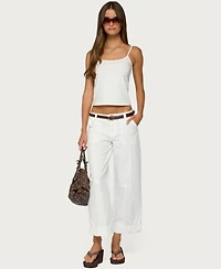 Edikted Women's Odettia Sheer Cotton Pants