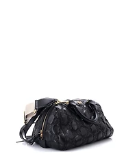 Pre-Owned Gucci Medium Ophidia Convertible Boston Top Handle Bag Gg Matelasse Leather