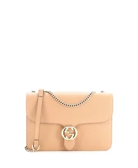 Pre-Owned Gucci Medium Interlocking Shoulder Bag Leather