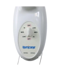 Hurricane Supreme 18 Inch 90 Degree Oscillating 3 Speed Wall Fan, White (2 Pack)