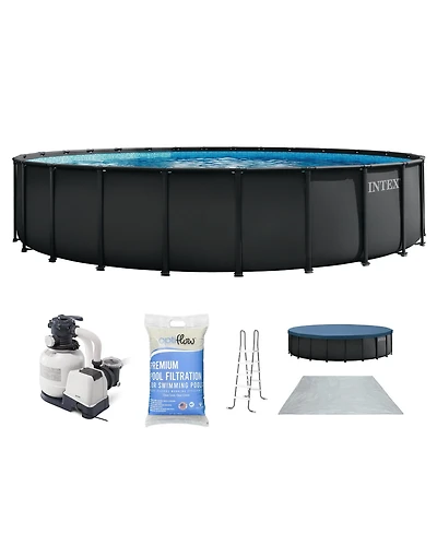 Intex Ultra Xtr Frame 26'x52" Above Ground Pool and OptiFlow Premium Filter Sand