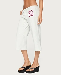 Edikted Women's 80 Sequin Capri Sweatpants