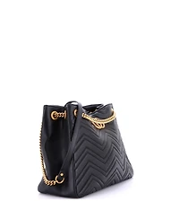 Pre-Owned Gucci Gg Marmont Chain Shoulder Bag Matelasse Leather