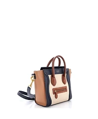Pre-Owned Celine Nano Tricolor Luggage Bag Leather