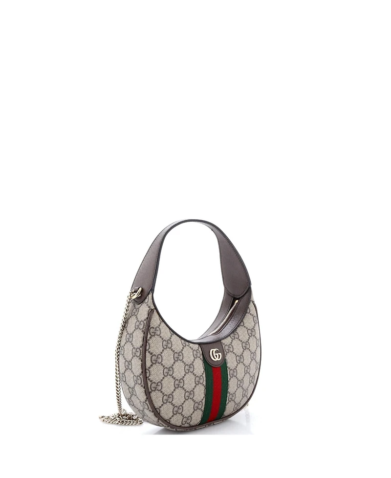 Pre-Owned Gucci Small Ophidia Hobo Gg Coated Canvas