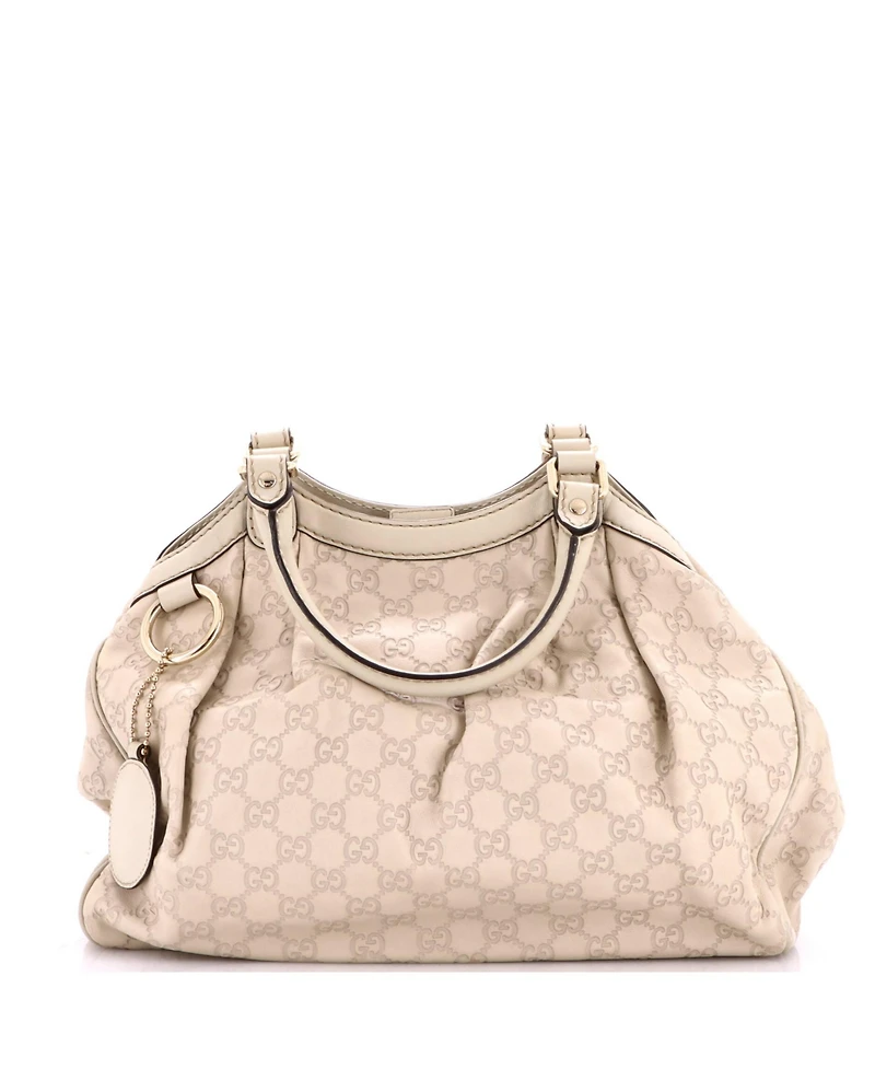 Pre-Owned Gucci Medium Sukey Tote Guccissima Leather