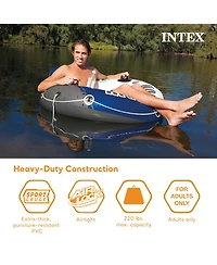 Intex River Run 1 Person Inflatable Floating Tube Lake/Pool/Ocean Raft (5 Pack)