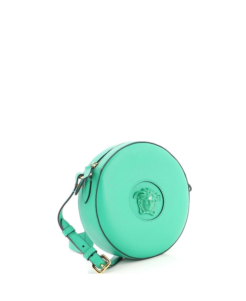 Pre-Owned Versace Small La Medusa Round Camera Bag Leather