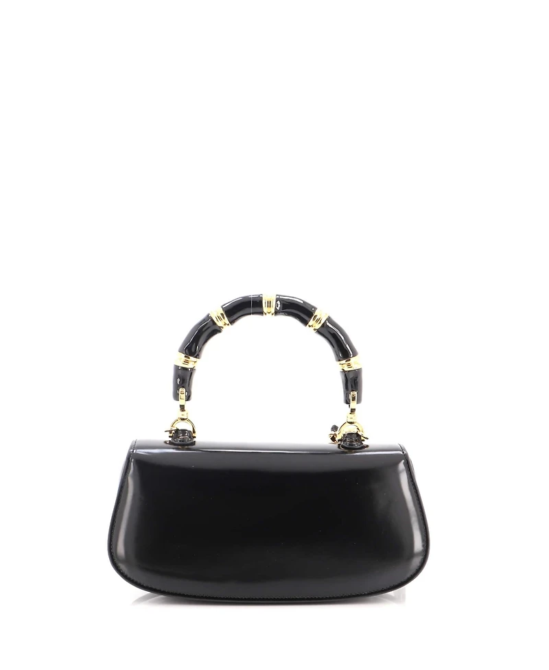 Pre-Owned Gucci Medium Bamboo Diva Top Handle Bag Polished Leather