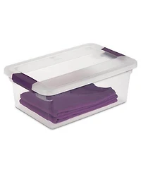 Sterilite 27 Qt Storage Container, 6 Pack, and 15 Qt Storage Container, 12 Pack