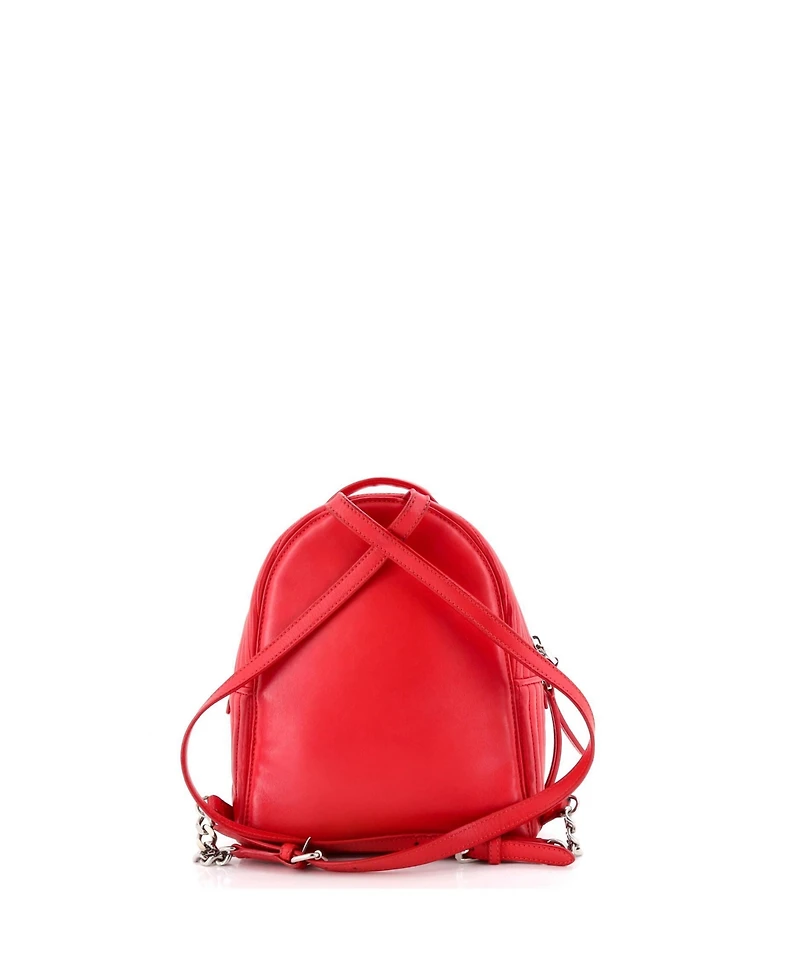 Pre-Owned Fendi Mini DotCom Backpack Quilted Leather