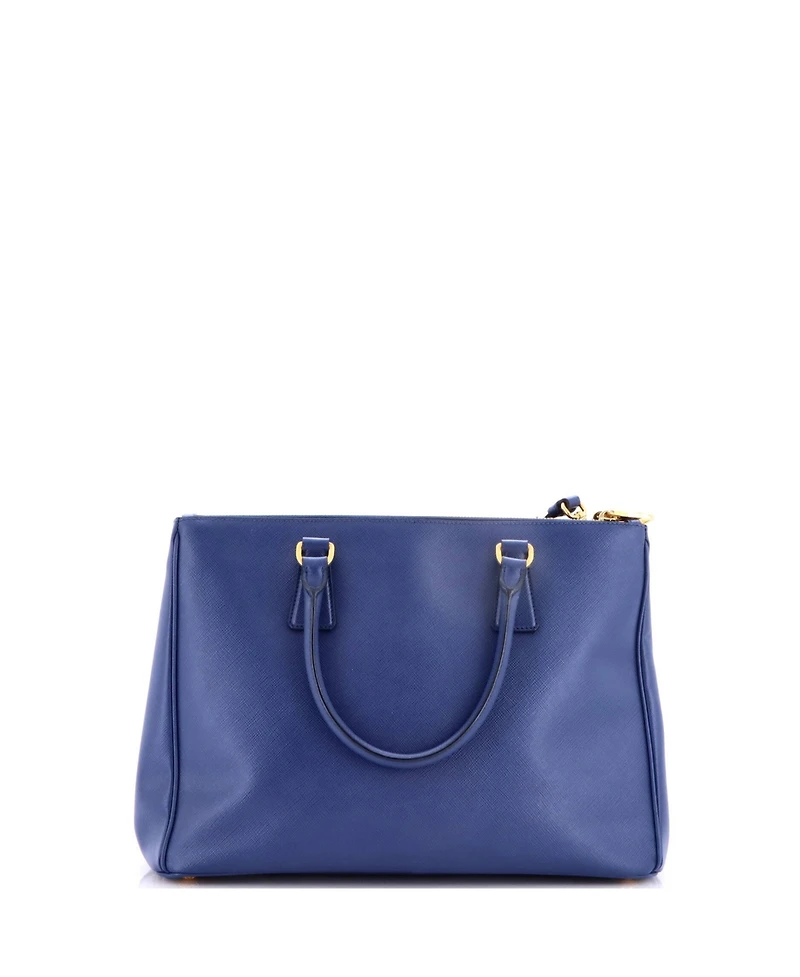 Pre-Owned Prada Medium Double Zip Lux Tote Saffiano Leather