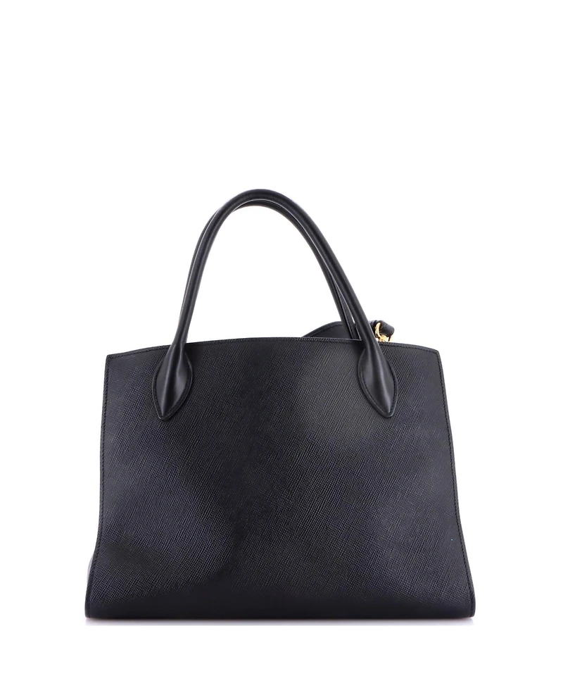 Pre-Owned Prada Medium Monochrome Tote Saffiano with City Calf
