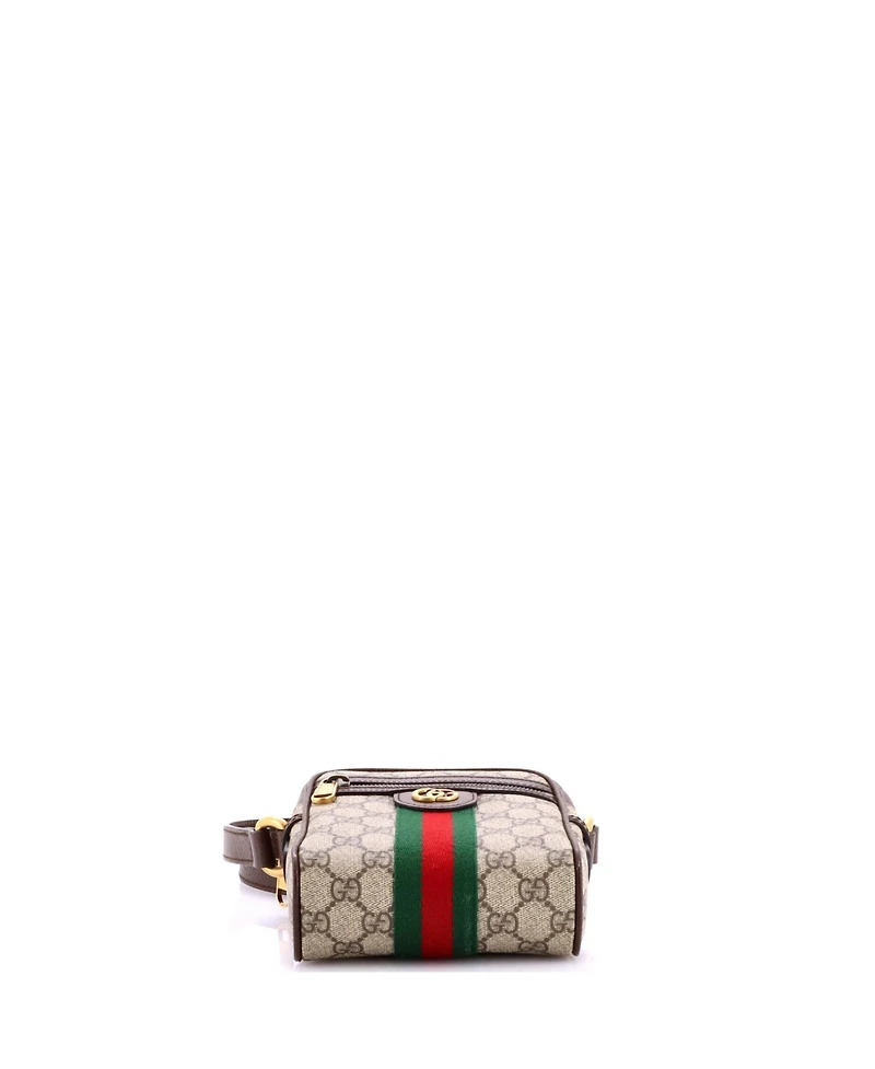 Pre-Owned Gucci Mini Ophidia Messenger Bag Gg Coated Canvas