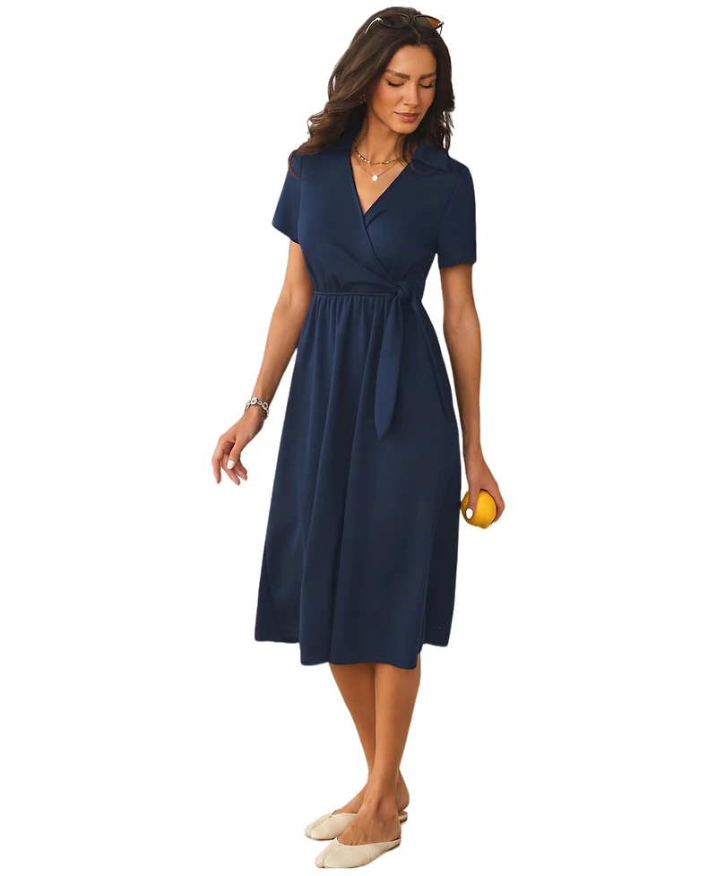 Cupshe Women's Primrose Blue Midi Beach Dress