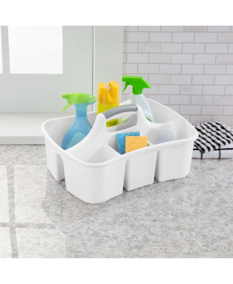 Sterilite Divided Storage Ultra Caddy with 4 Compartments and Handles (18 Pack)