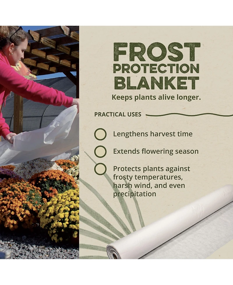 DeWitt N-Sulate 12' x 250' Plant Cover Freeze Protection Frost Blanket, (5 Pack)