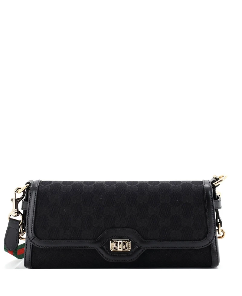 Pre-Owned Gucci Small Luce Shoulder Bag Canvas