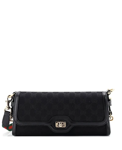 Pre-Owned Gucci Small Luce Shoulder Bag Canvas
