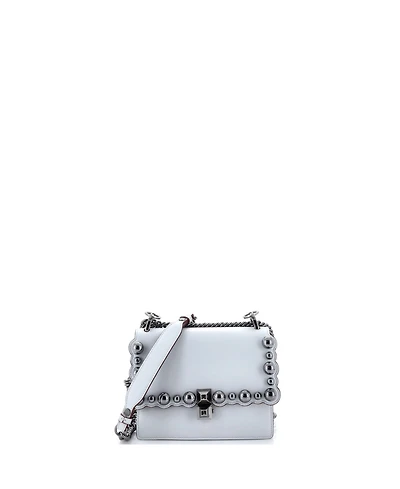 Pre-Owned Fendi Small Kan I Bag Studded Leather