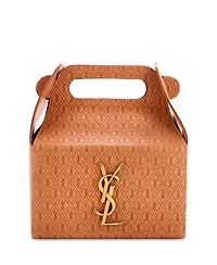 Pre-Owned Saint Laurent Take-Away Box Bag Monogram All Over Leather