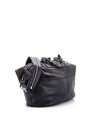 Pre-Owned Givenchy Medium Chain Wrap Nightingale Satchel Leather
